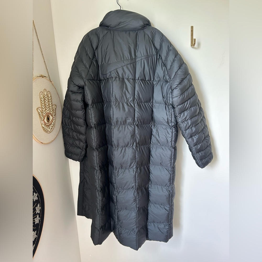 Nike Black Puffer parka Therma-Fit trench Winter Coat